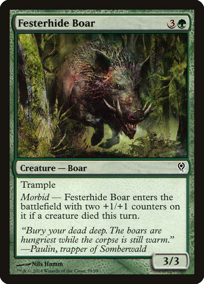 Festerhide Boar [Duel Decks: Jace vs. Vraska] | Dragon's Lair Comics and Fantasy Houston TX