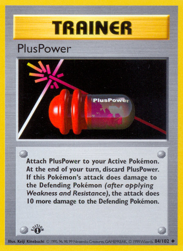 PlusPower (84/102) (Shadowless) [Base Set 1st Edition] | Dragon's Lair Comics and Fantasy Houston TX