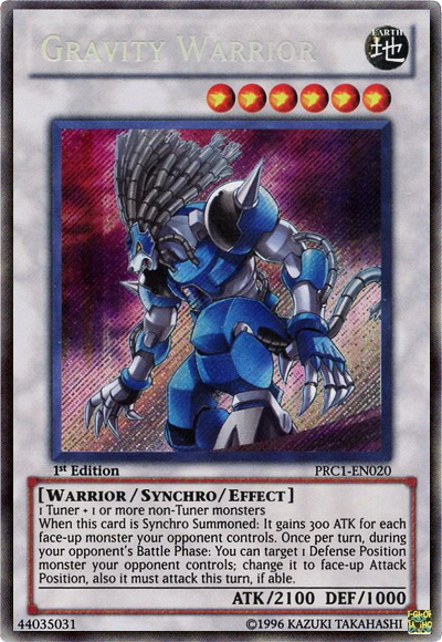 Gravity Warrior [PRC1-EN020] Secret Rare | Dragon's Lair Comics and Fantasy Houston TX