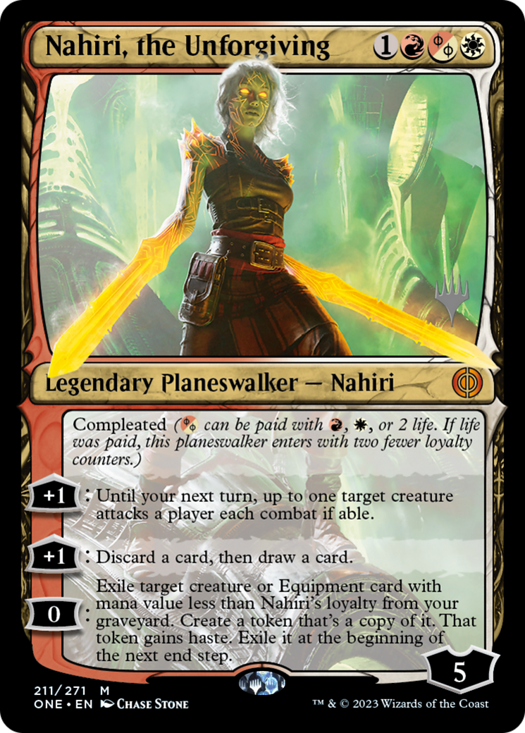 Nahiri, the Unforgiving (Promo Pack) [Phyrexia: All Will Be One Promos] | Dragon's Lair Comics and Fantasy Houston TX