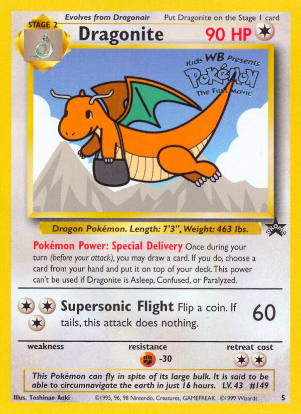 Dragonite (5) [Wizards of the Coast: Black Star Promos] | Dragon's Lair Comics and Fantasy Houston TX