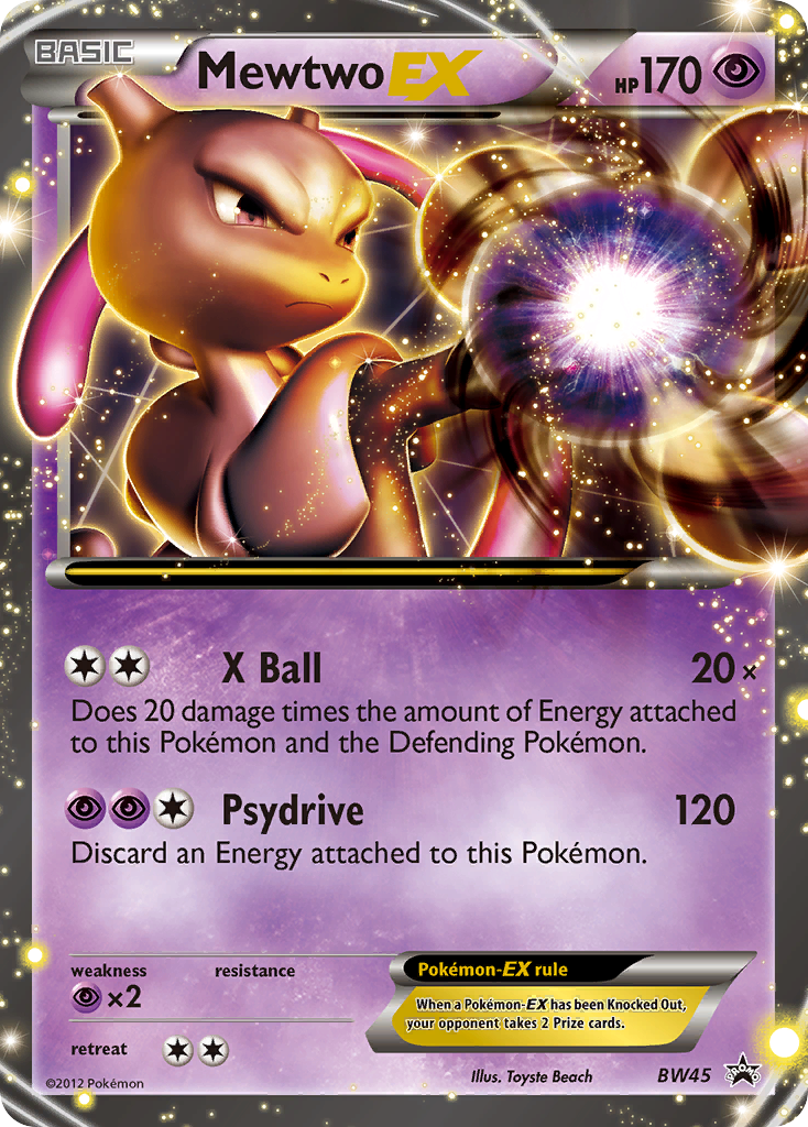 Mewtwo EX (BW45) [Black & White: Black Star Promos] | Dragon's Lair Comics and Fantasy Houston TX