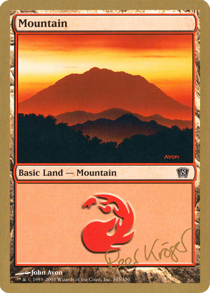 Mountain (pk345) (Peer Kroger) [World Championship Decks 2003] | Dragon's Lair Comics and Fantasy Houston TX