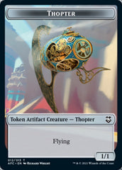 Thopter // Treasure Double-Sided Token [Dungeons & Dragons: Adventures in the Forgotten Realms Commander Tokens] | Dragon's Lair Comics and Fantasy Houston TX