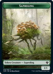 Saproling // Treasure Double-Sided Token [Commander 2020 Tokens] | Dragon's Lair Comics and Fantasy Houston TX