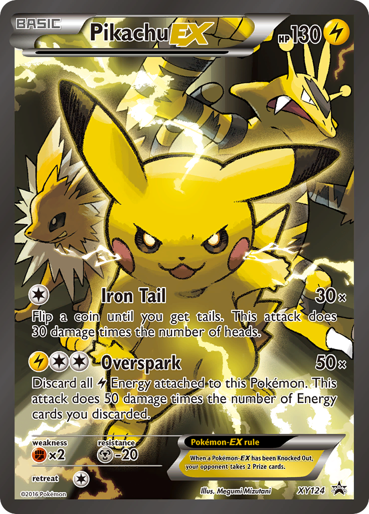 Pikachu EX (XY124) [XY: Black Star Promos] | Dragon's Lair Comics and Fantasy Houston TX