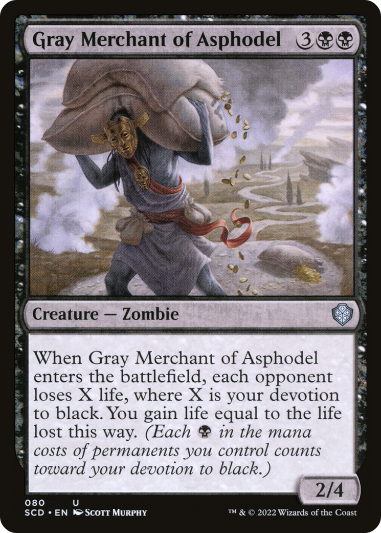 Gray Merchant of Asphodel [Starter Commander Decks] | Dragon's Lair Comics and Fantasy Houston TX