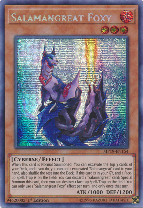 Salamangreat Foxy [MP19-EN154] Prismatic Secret Rare | Dragon's Lair Comics and Fantasy Houston TX