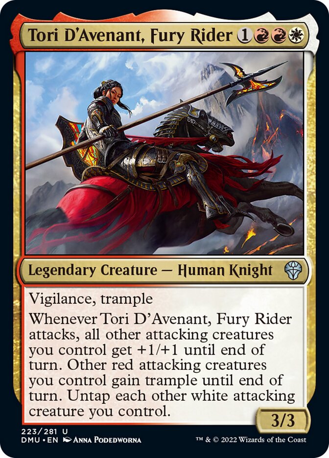 Tori D'Avenant, Fury Rider [Dominaria United] | Dragon's Lair Comics and Fantasy Houston TX