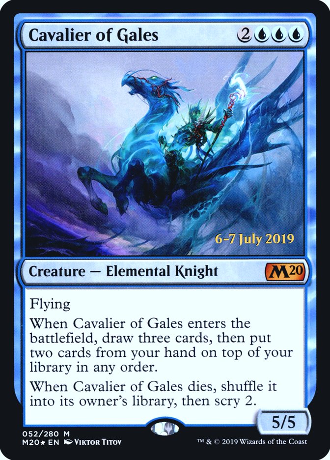 Cavalier of Gales [Core Set 2020 Prerelease Promos] | Dragon's Lair Comics and Fantasy Houston TX