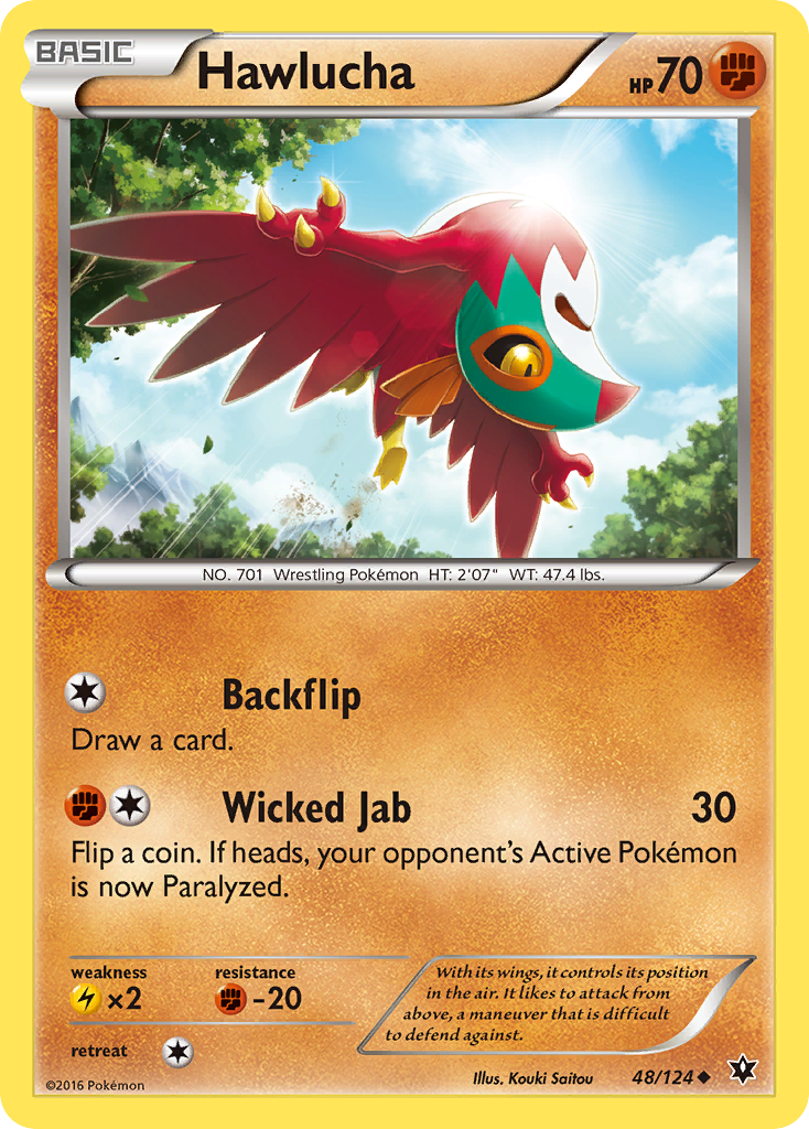 Hawlucha (48/124) [XY: Fates Collide] | Dragon's Lair Comics and Fantasy Houston TX