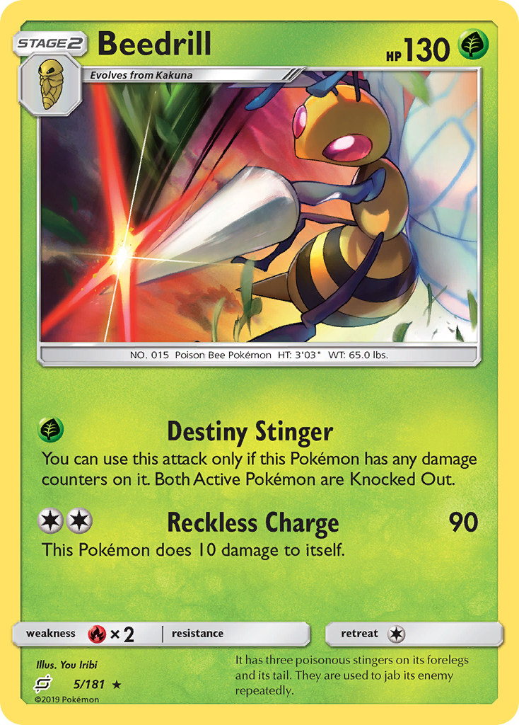 Beedrill (5/181) [Sun & Moon: Team Up] | Dragon's Lair Comics and Fantasy Houston TX