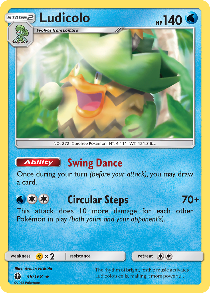 Ludicolo (38/168) [Sun & Moon: Celestial Storm] | Dragon's Lair Comics and Fantasy Houston TX