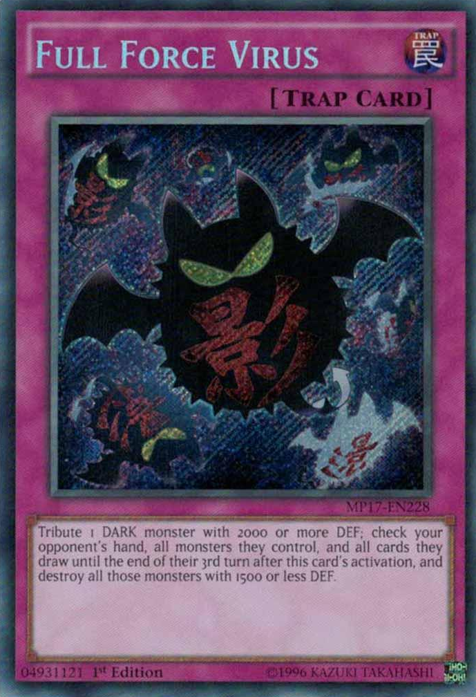 Full Force Virus [MP17-EN228] Secret Rare | Dragon's Lair Comics and Fantasy Houston TX