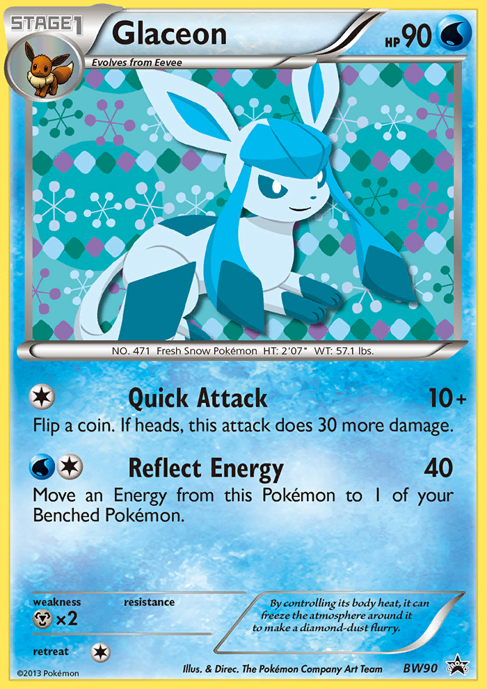 Glaceon (BW90) [Black & White: Black Star Promos] | Dragon's Lair Comics and Fantasy Houston TX