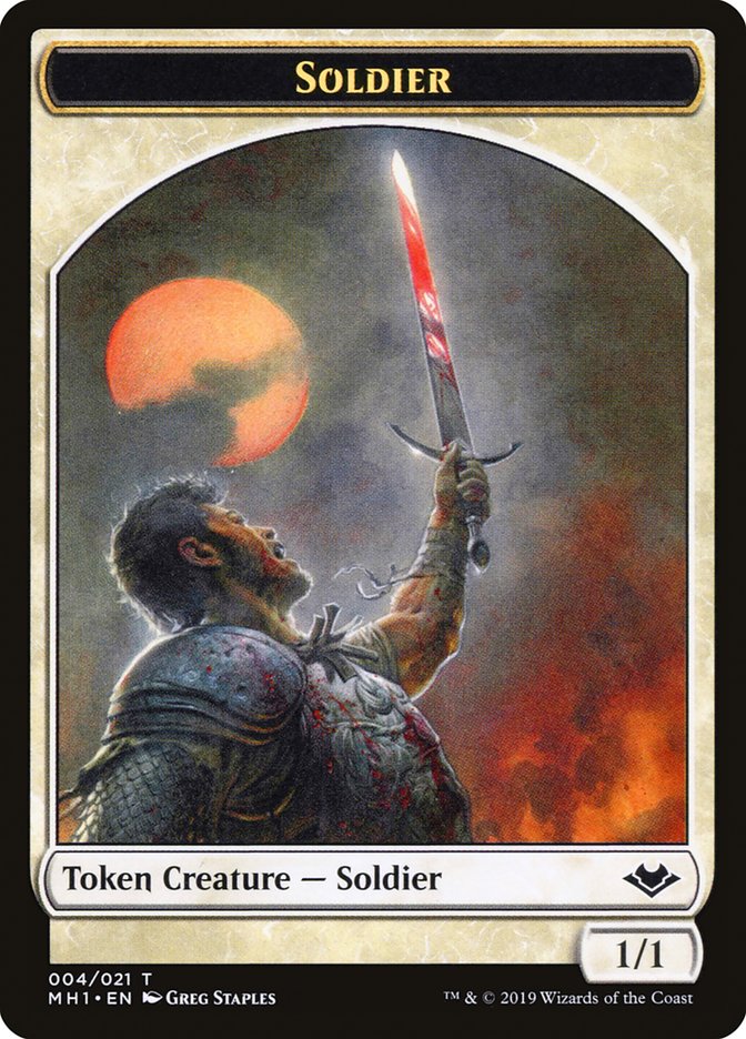 Angel (002) // Soldier (004) Double-Sided Token [Modern Horizons Tokens] | Dragon's Lair Comics and Fantasy Houston TX