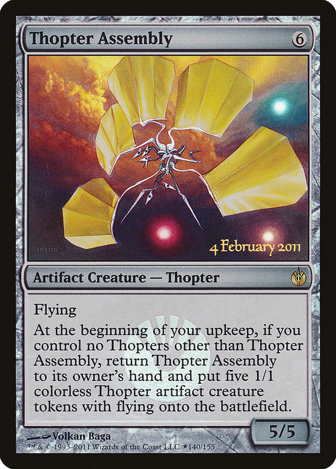 Thopter Assembly [Mirrodin Besieged Prerelease Promos] | Dragon's Lair Comics and Fantasy Houston TX