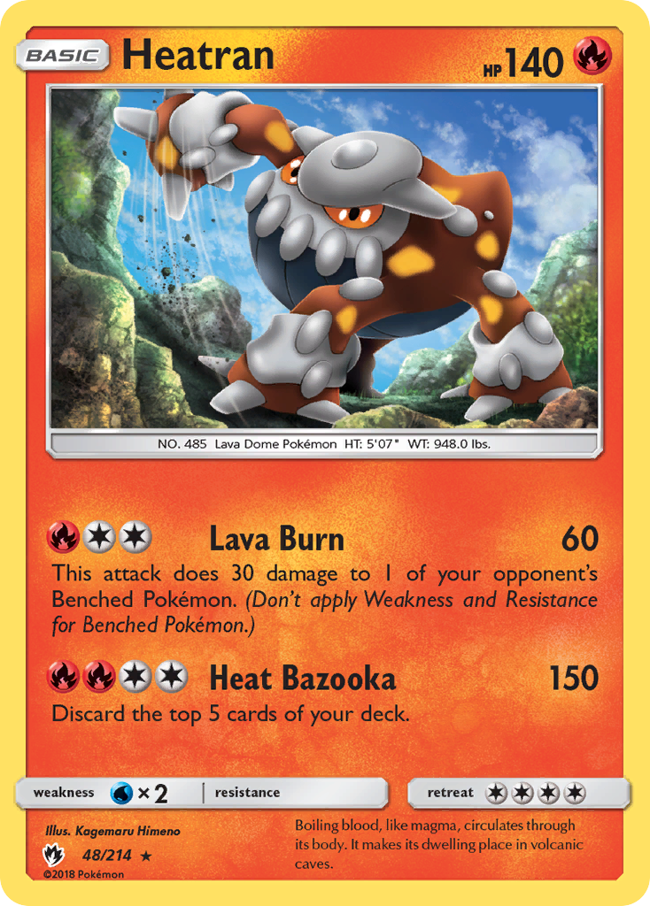 Heatran (48/214) [Sun & Moon: Lost Thunder] | Dragon's Lair Comics and Fantasy Houston TX