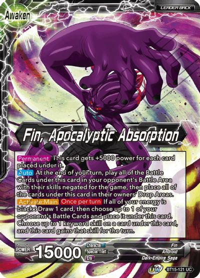 Fin // Fin, Apocalyptic Absorption (BT15-121) [Saiyan Showdown] | Dragon's Lair Comics and Fantasy Houston TX