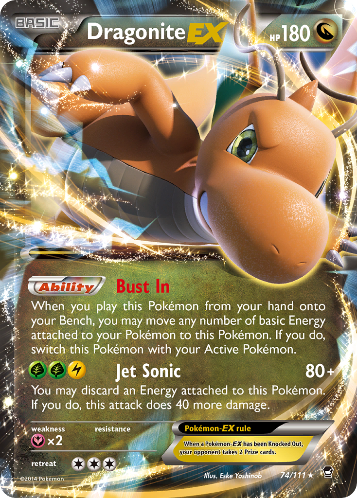 Dragonite EX (74/111) [XY: Furious Fists] | Dragon's Lair Comics and Fantasy Houston TX