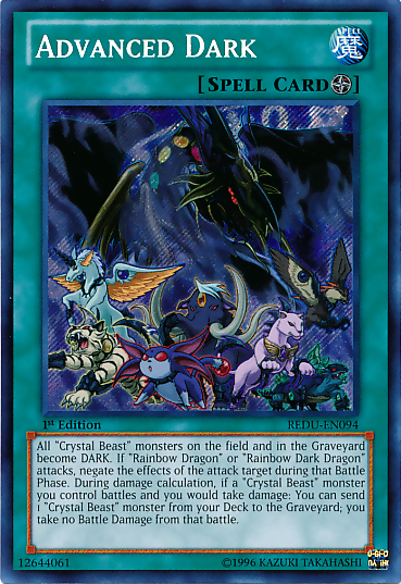 Advanced Dark [REDU-EN094] Secret Rare | Dragon's Lair Comics and Fantasy Houston TX