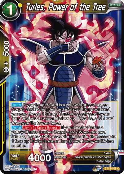 Turles, Power of the Tree (BT15-108) [Saiyan Showdown] | Dragon's Lair Comics and Fantasy Houston TX