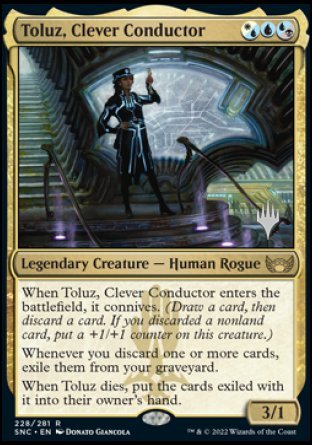 Toluz, Clever Conductor (Promo Pack) [Streets of New Capenna Promos] | Dragon's Lair Comics and Fantasy Houston TX