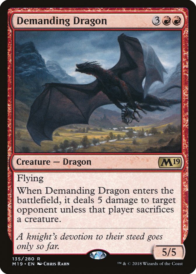 Demanding Dragon [Core Set 2019] | Dragon's Lair Comics and Fantasy Houston TX