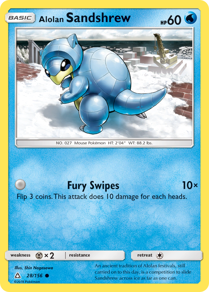 Alolan Sandshrew (28/156) [Sun & Moon: Ultra Prism] | Dragon's Lair Comics and Fantasy Houston TX