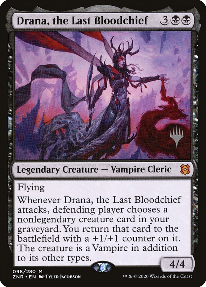 Drana, the Last Bloodchief (Promo Pack) [Zendikar Rising Promos] | Dragon's Lair Comics and Fantasy Houston TX