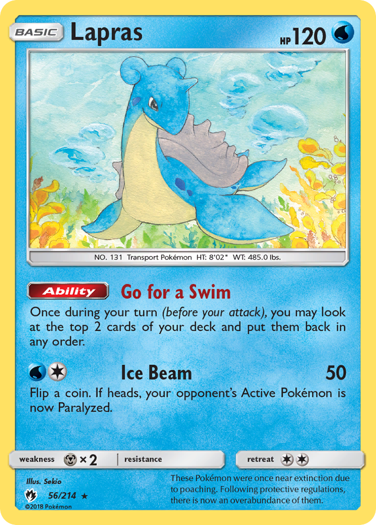 Lapras (56/214) [Sun & Moon: Lost Thunder] | Dragon's Lair Comics and Fantasy Houston TX