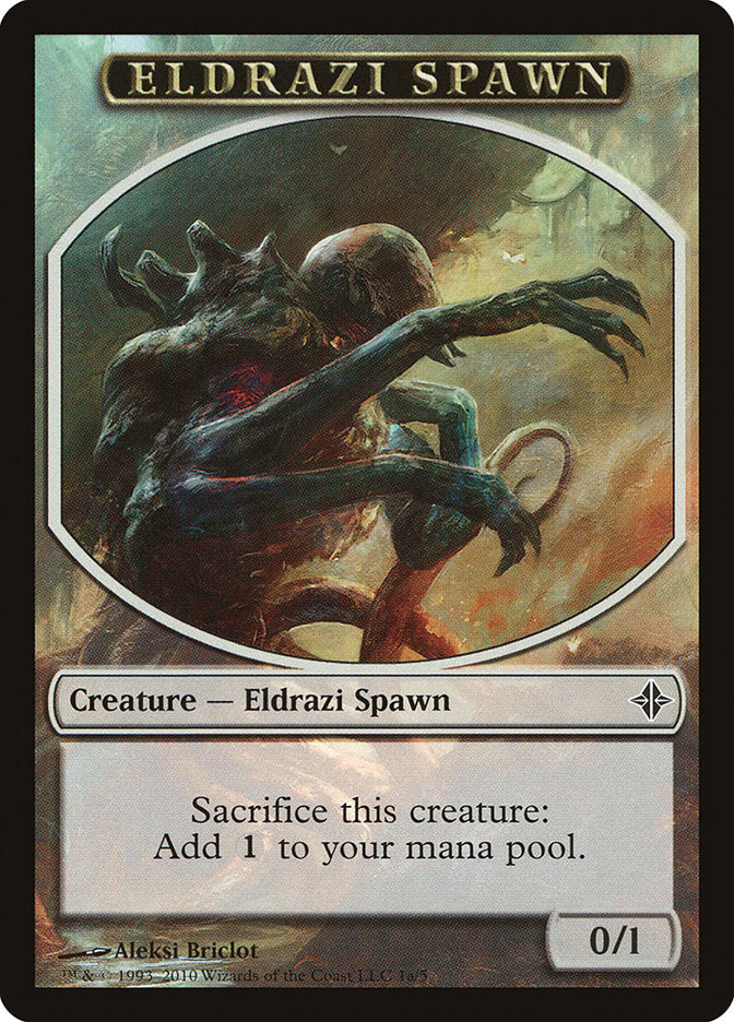 Eldrazi Spawn Token (1a/5) [Rise of the Eldrazi Tokens] | Dragon's Lair Comics and Fantasy Houston TX