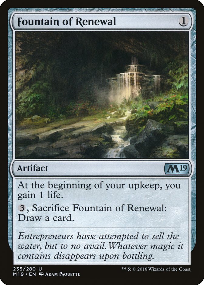 Fountain of Renewal [Core Set 2019] | Dragon's Lair Comics and Fantasy Houston TX