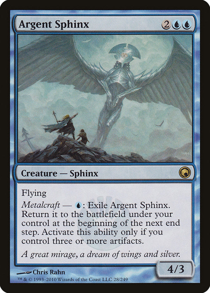 Argent Sphinx [Scars of Mirrodin] | Dragon's Lair Comics and Fantasy Houston TX