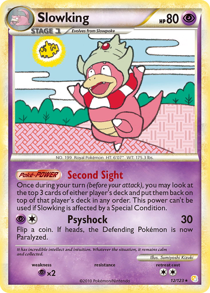 Slowking (12/123) [HeartGold & SoulSilver: Base Set] | Dragon's Lair Comics and Fantasy Houston TX