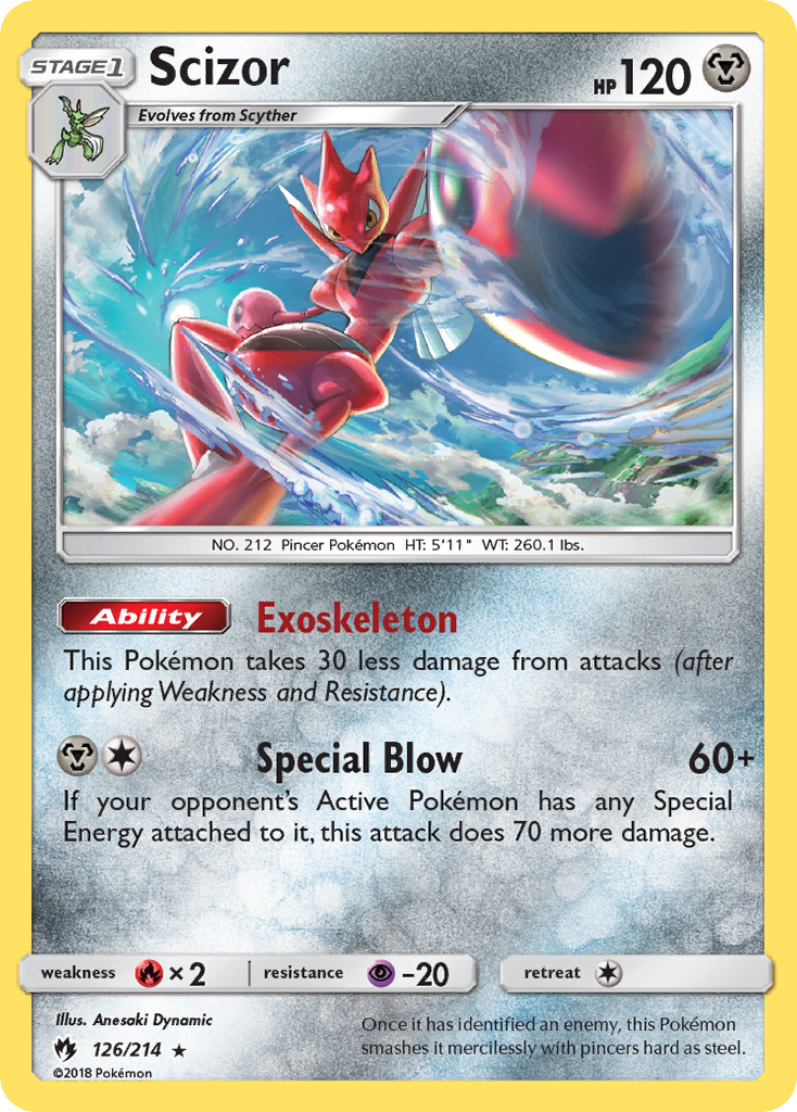 Scizor (126/214) [Sun & Moon: Lost Thunder] | Dragon's Lair Comics and Fantasy Houston TX