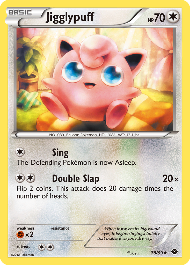 Jigglypuff (78/99) [Black & White: Next Destinies] | Dragon's Lair Comics and Fantasy Houston TX