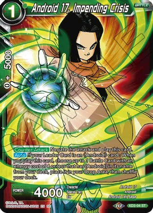 Android 17, Impending Crisis (XD3-04) [Mythic Booster] | Dragon's Lair Comics and Fantasy Houston TX