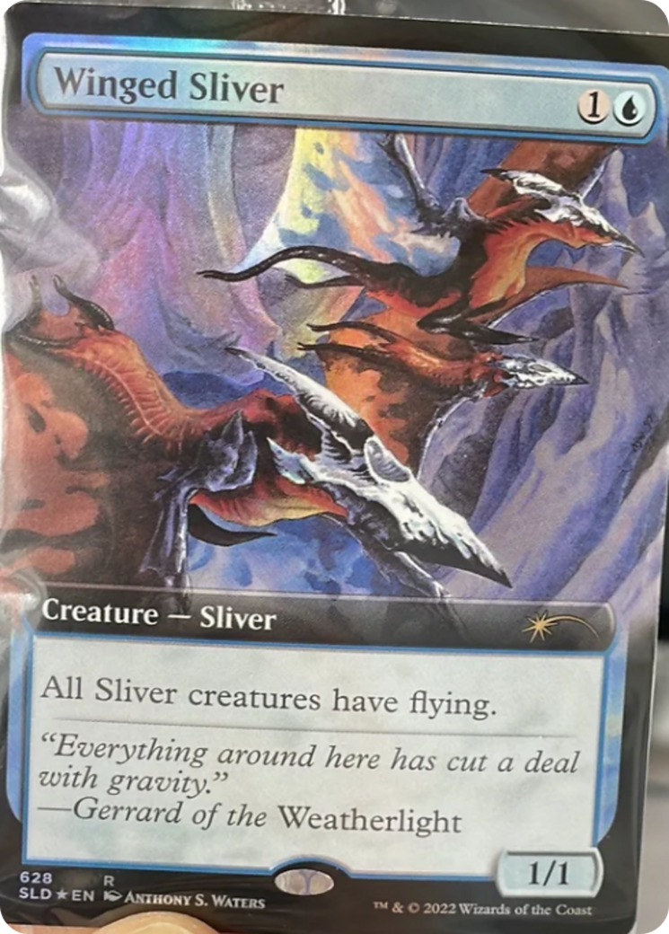 Winged Sliver (Extended Art) [Secret Lair Drop Promos] | Dragon's Lair Comics and Fantasy Houston TX