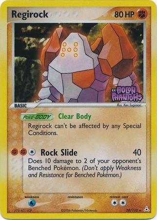 Regirock (28/110) (Stamped) [EX: Holon Phantoms] | Dragon's Lair Comics and Fantasy Houston TX