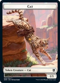 Cat // Hydra Double-Sided Token [Zendikar Rising Tokens] | Dragon's Lair Comics and Fantasy Houston TX