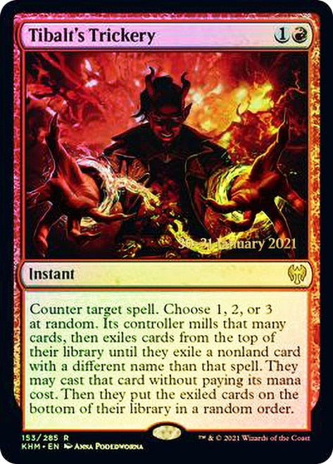 Tibalt's Trickery [Kaldheim Prerelease Promos] | Dragon's Lair Comics and Fantasy Houston TX