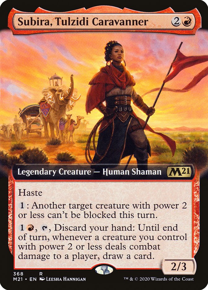 Subira, Tulzidi Caravanner (Extended Art) [Core Set 2021] | Dragon's Lair Comics and Fantasy Houston TX