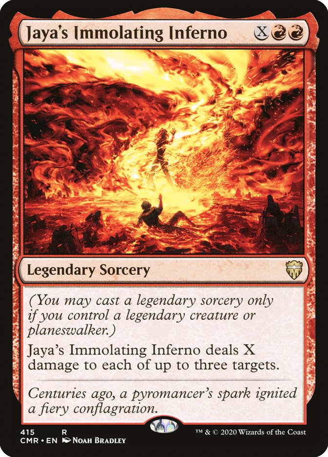 Jaya's Immolating Inferno [Commander Legends] | Dragon's Lair Comics and Fantasy Houston TX