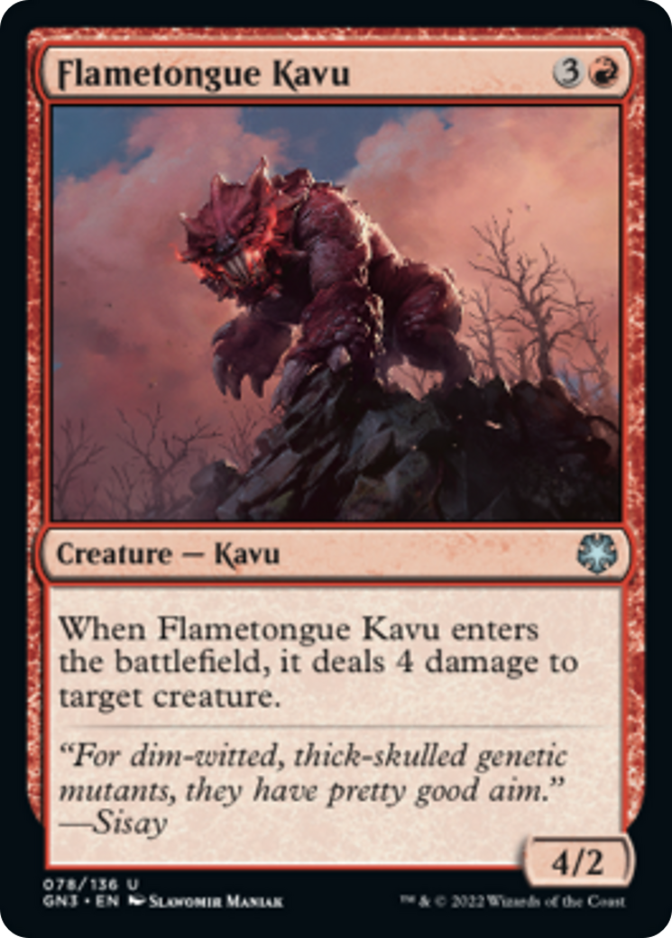 Flametongue Kavu [Game Night: Free-for-All] | Dragon's Lair Comics and Fantasy Houston TX