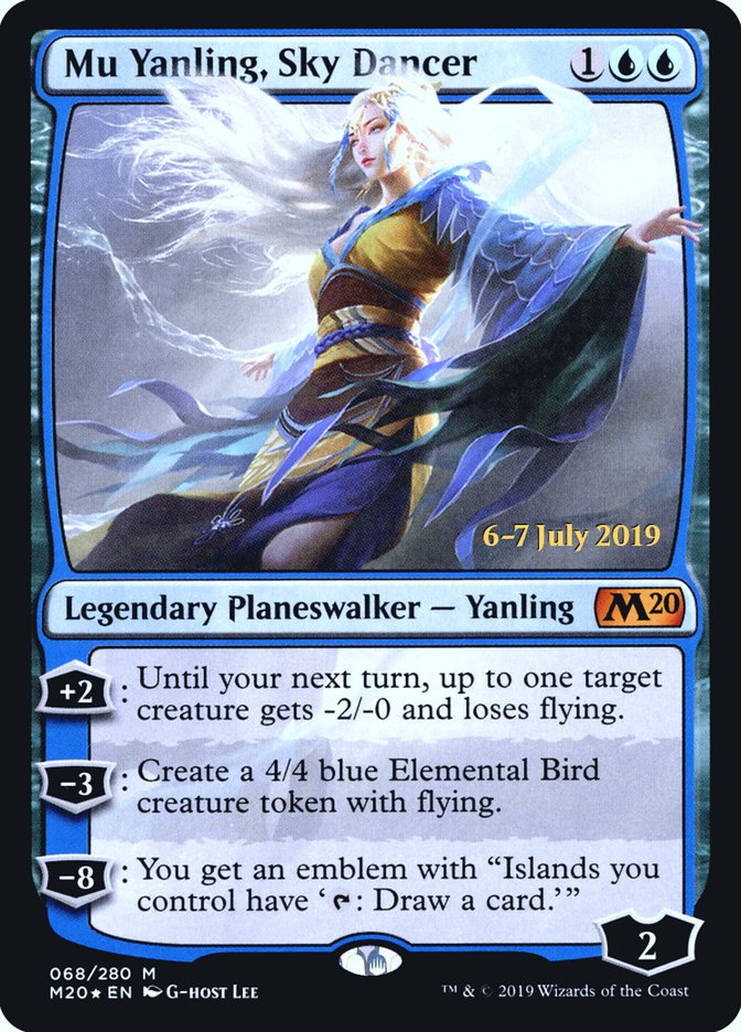 Mu Yanling, Sky Dancer [Core Set 2020 Prerelease Promos] | Dragon's Lair Comics and Fantasy Houston TX