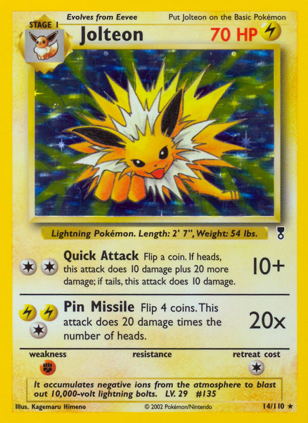 Jolteon (14/110) [Legendary Collection] | Dragon's Lair Comics and Fantasy Houston TX