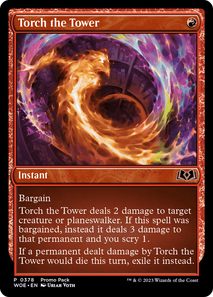 Torch the Tower (Promo Pack) [Wilds of Eldraine Promos] | Dragon's Lair Comics and Fantasy Houston TX