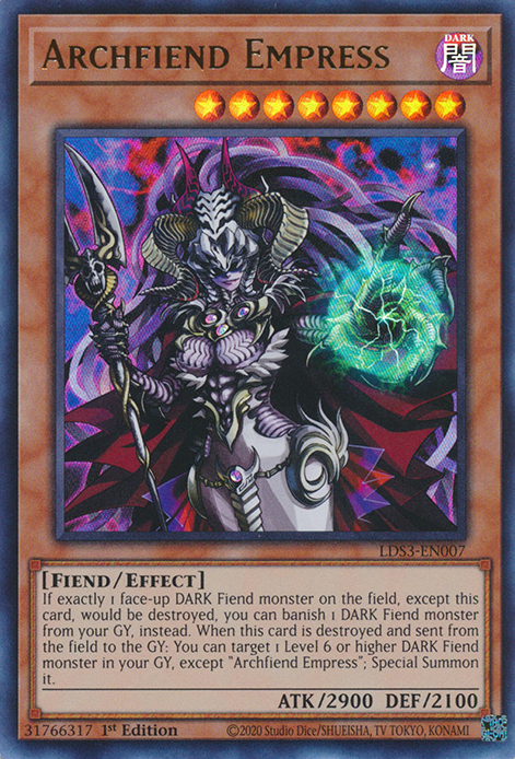 Archfiend Empress [LDS3-EN007] Ultra Rare | Dragon's Lair Comics and Fantasy Houston TX