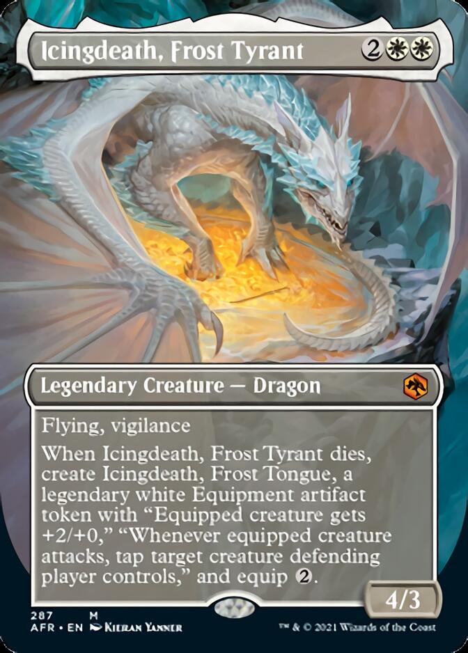 Icingdeath, Frost Tyrant (Borderless Alternate Art) [Dungeons & Dragons: Adventures in the Forgotten Realms] | Dragon's Lair Comics and Fantasy Houston TX